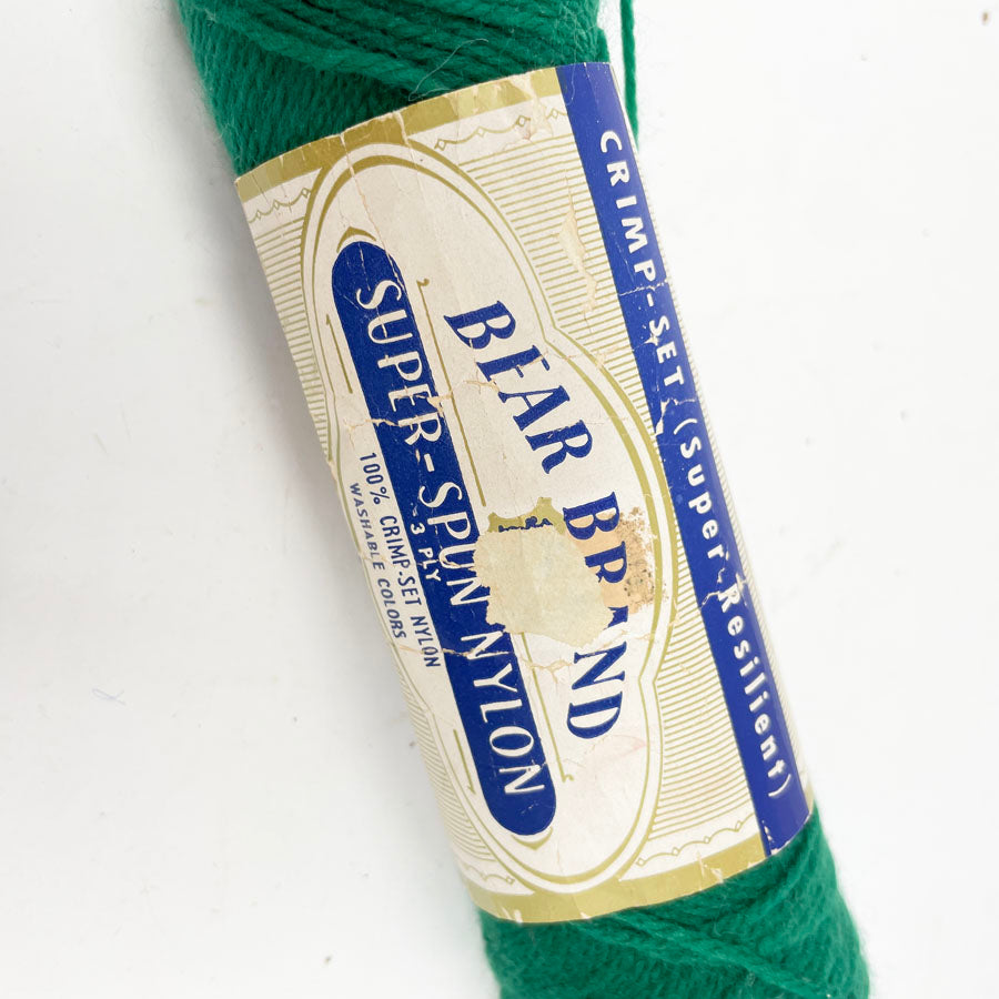 Bear Brand Green Nylon Yarn