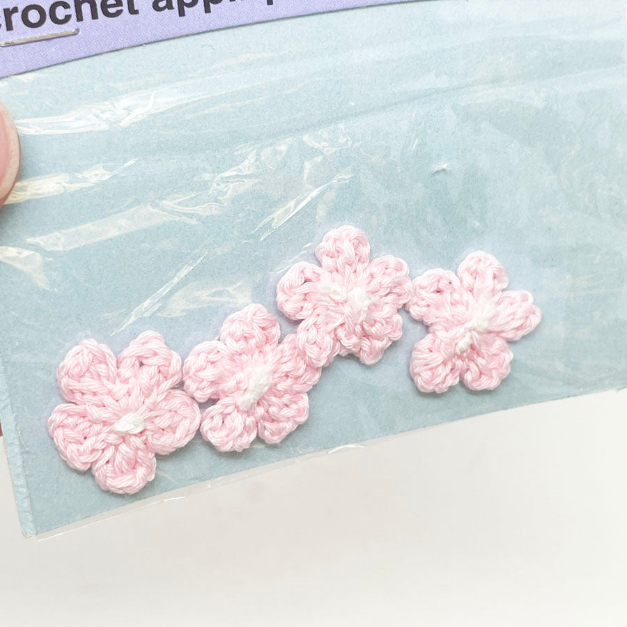 Pink Crochet Appliques