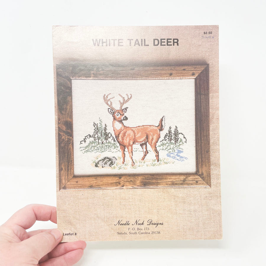 White Tail Deer Counted Cross Stitch Pattern