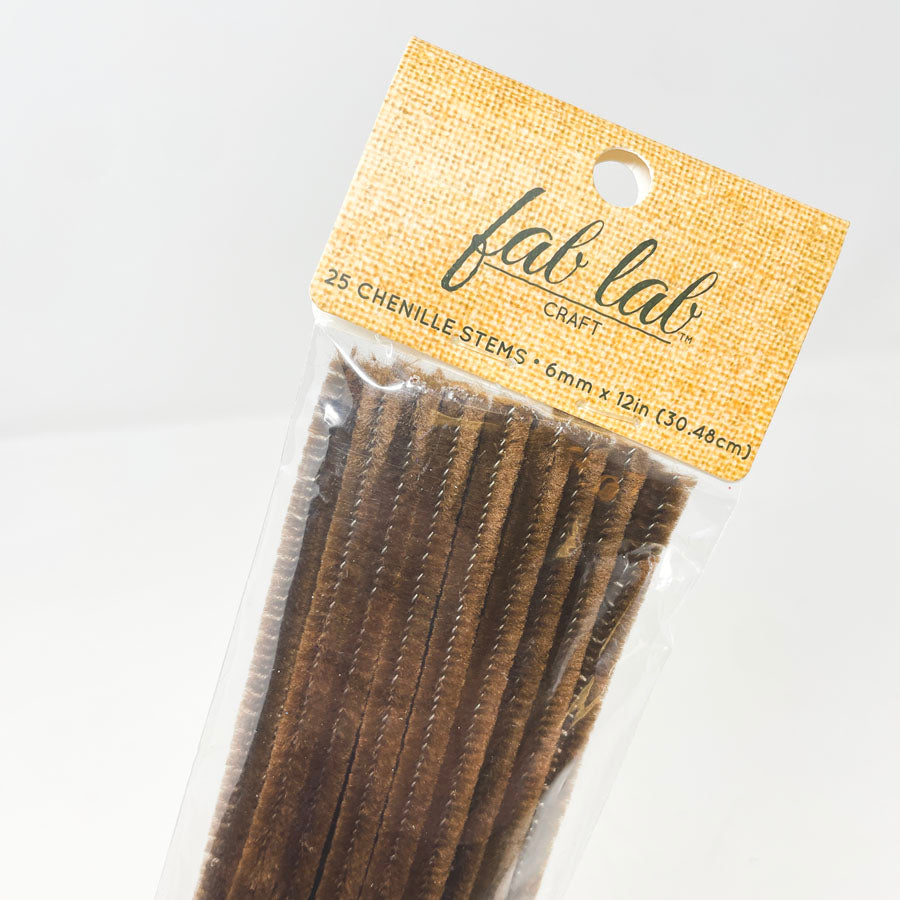 Brown Fab Lab Chenille Stems