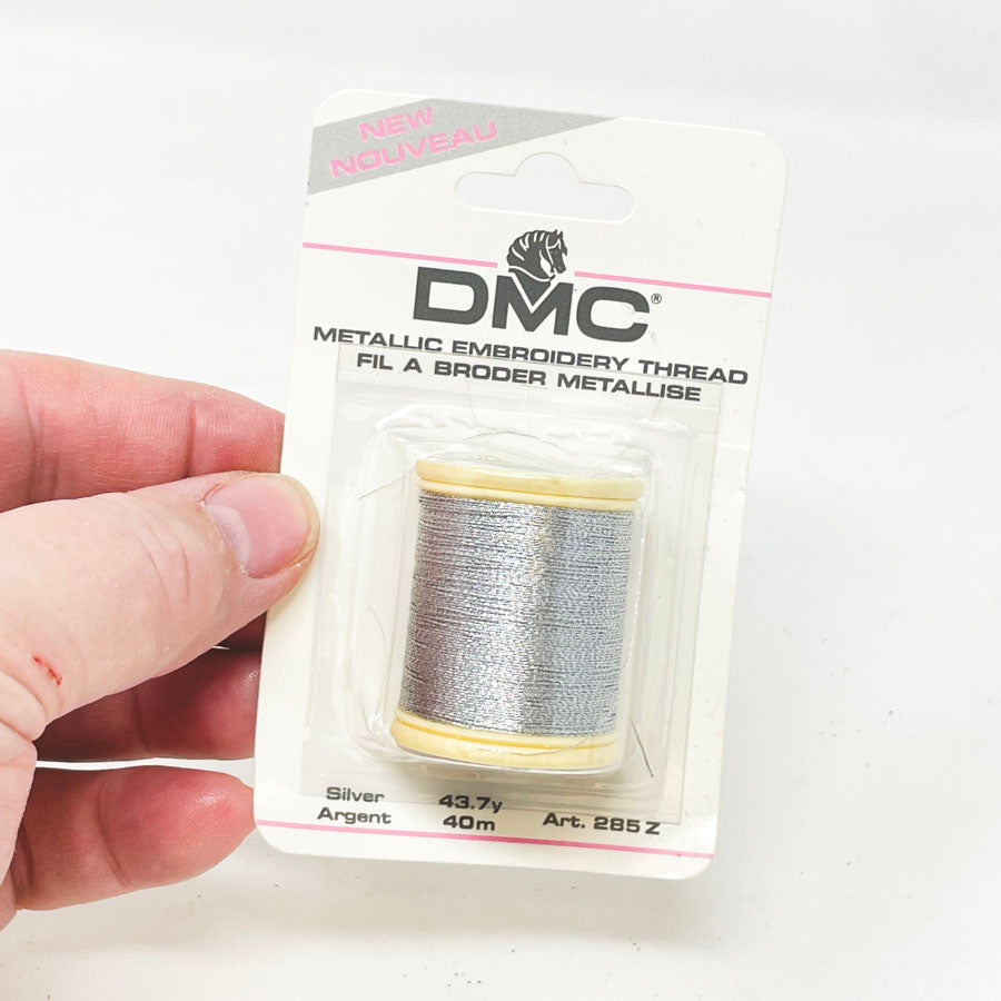 DMC Metallic Embroidery Thread--Silver