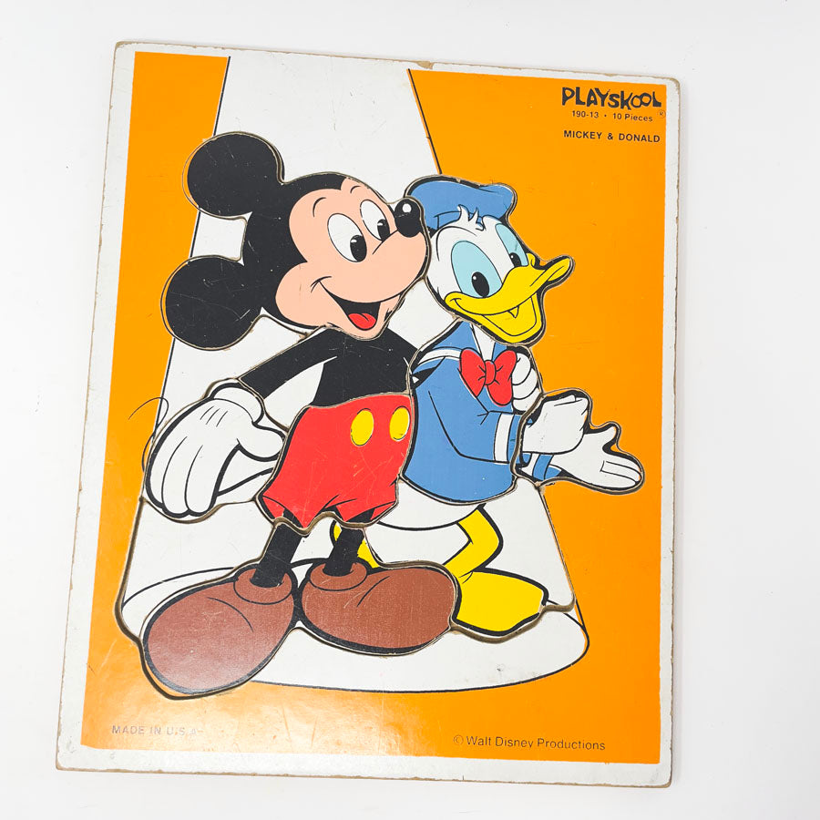 Playskool Wood Puzzle - Mouse and Duck