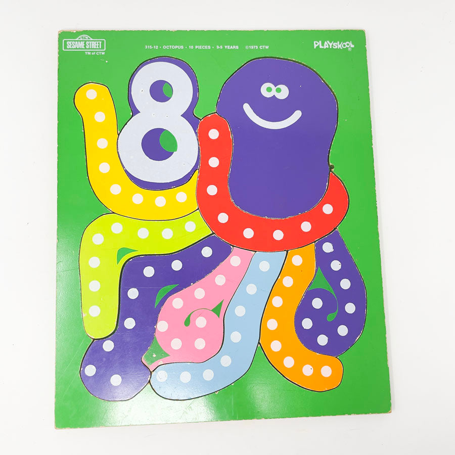 Playskool Wood Puzzle - Counting Octopus