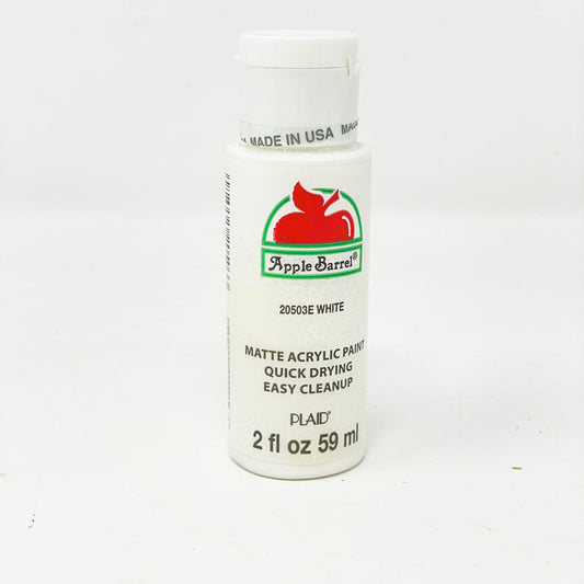 Apple Barrel Matte Acrylic Paint 2 oz. - White