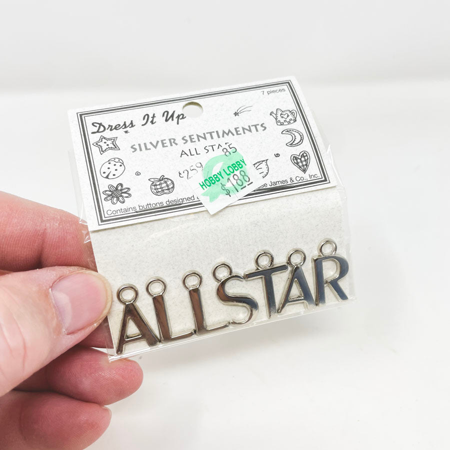 Dress It Up Silver Sentiments - "Allstar"