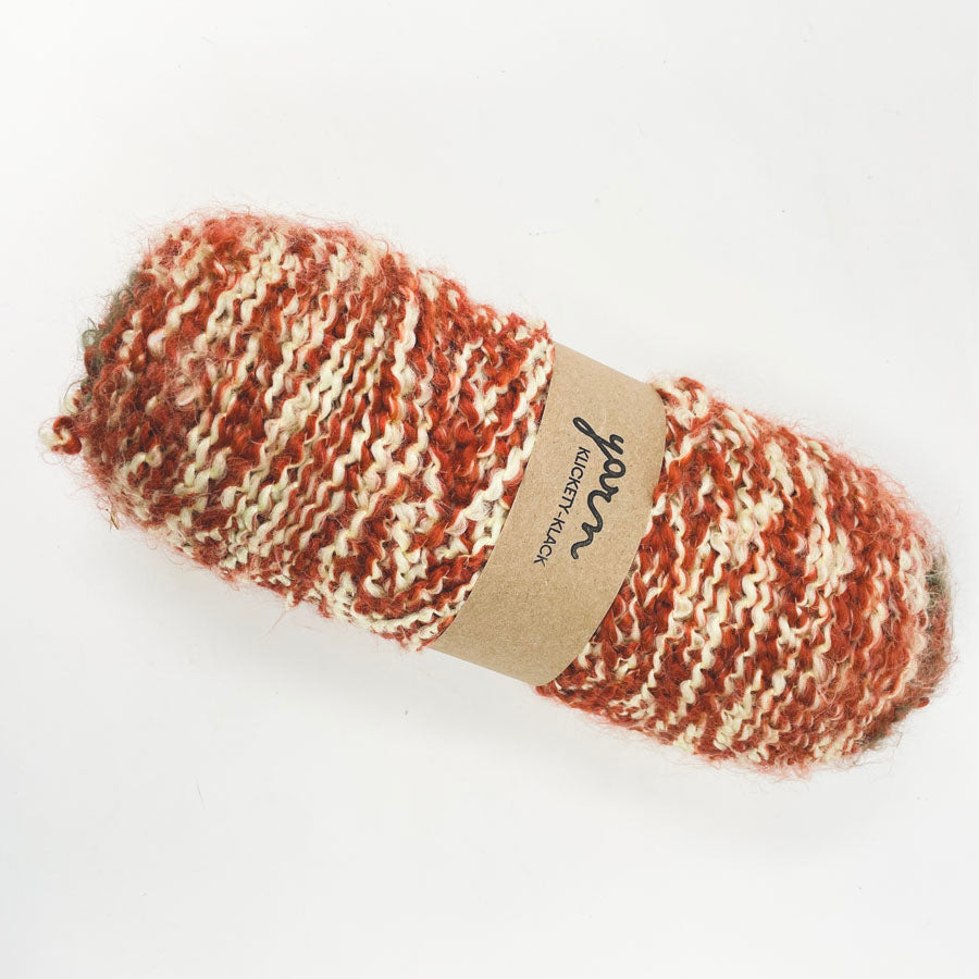 Fall Themed Homespun Acrylic Yarn Skein Remnant