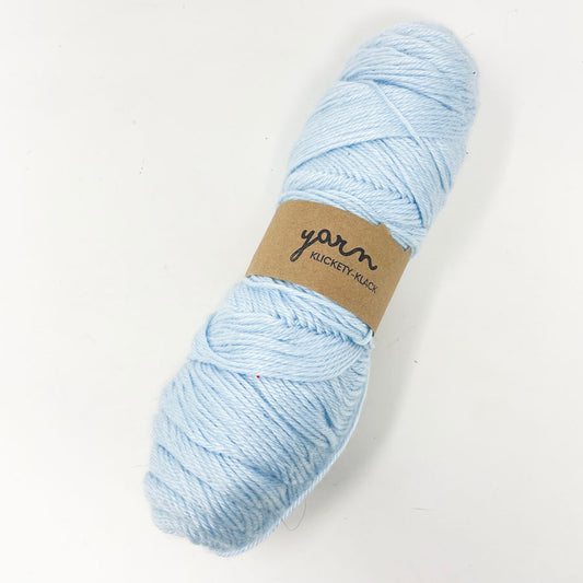 Light Blue Acrylic Yarn Skein Remnant