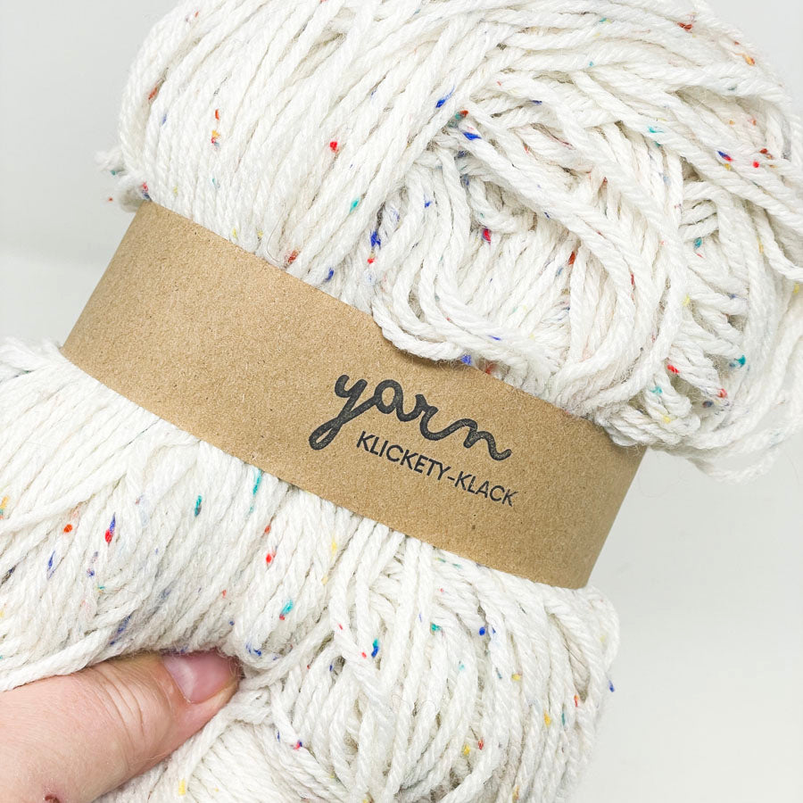 Tweedy Acrylic Yarn Skein Remnant