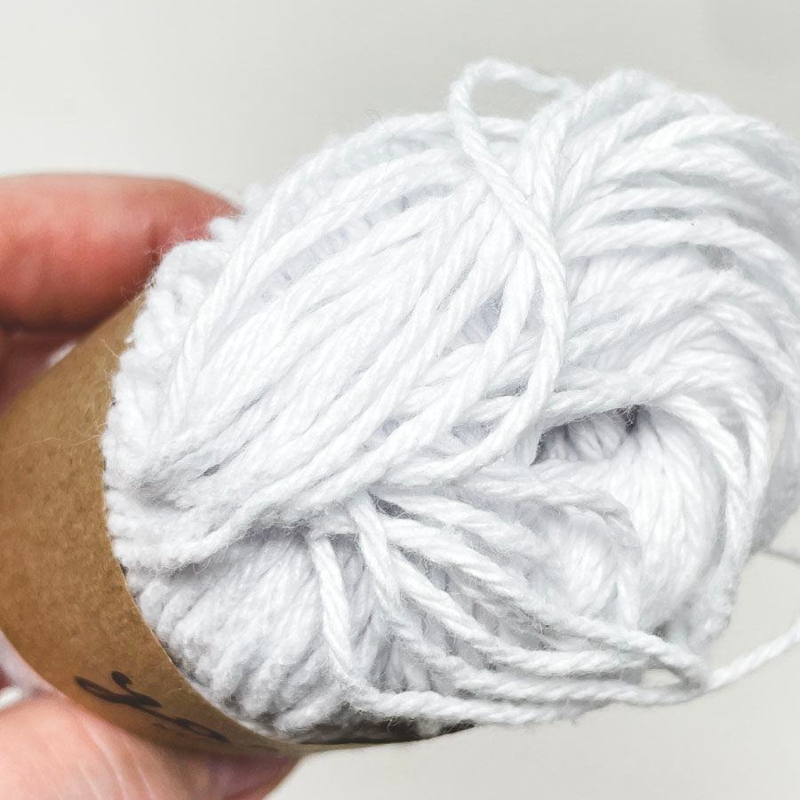 White Cotton Yarn Remnant