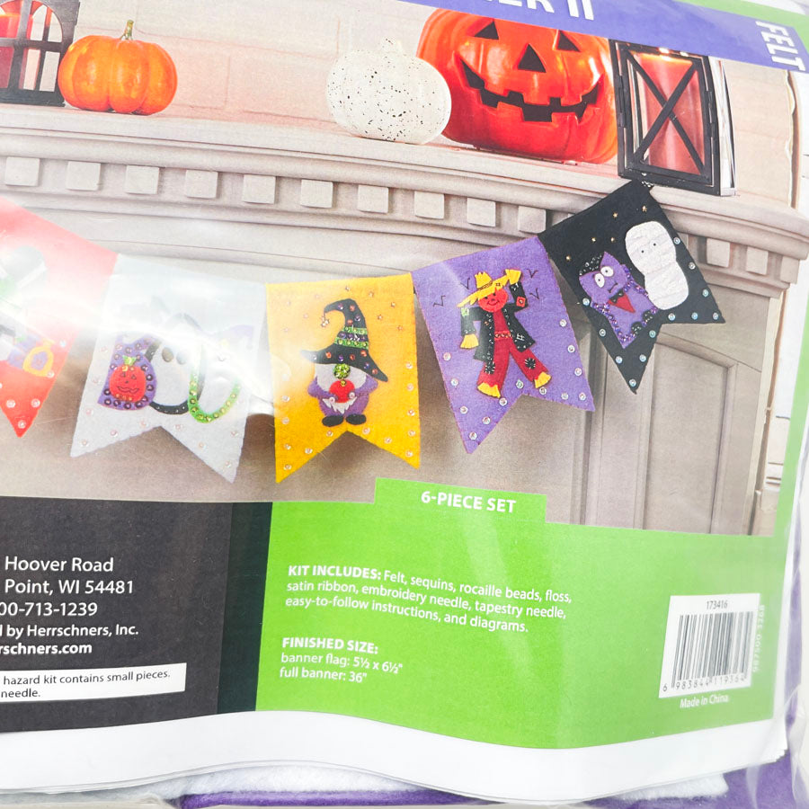 Felt Street Halloween Banner II