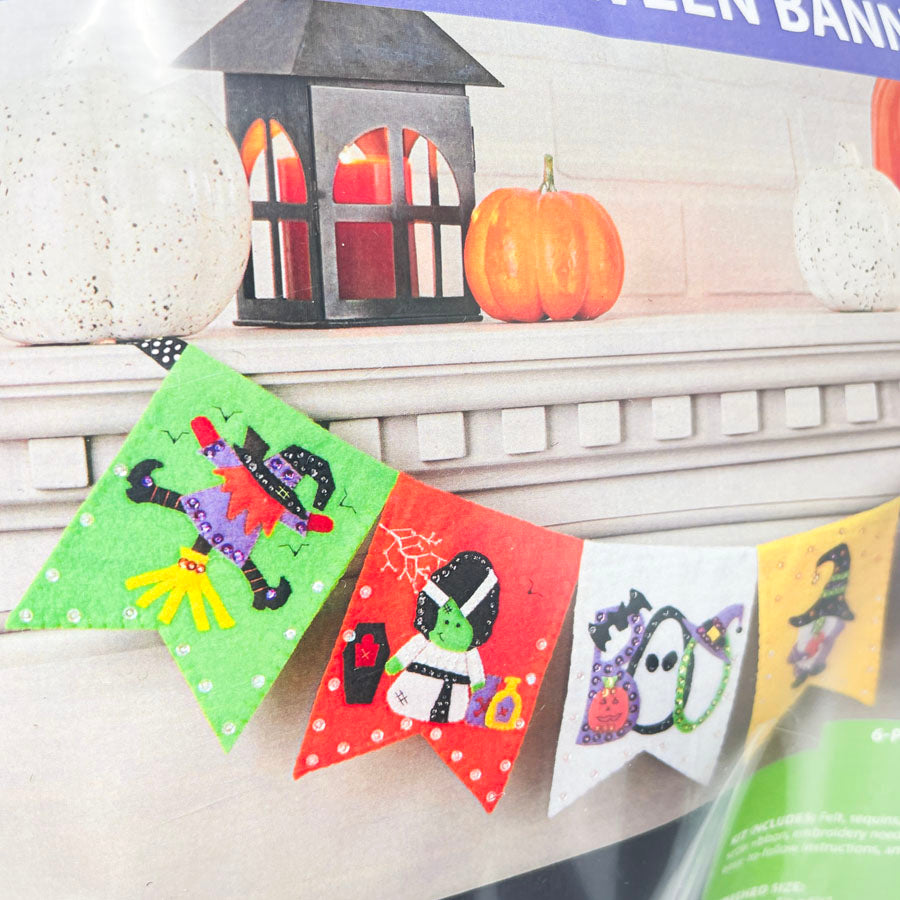 Felt Street Halloween Banner II