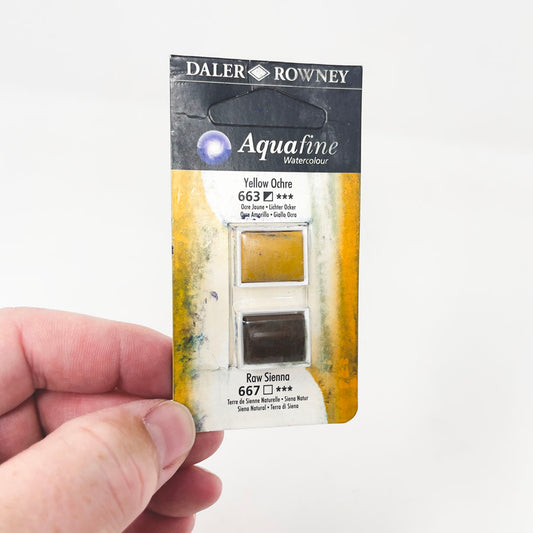 Daler Rowney Aquafine Watercolor Half Pans