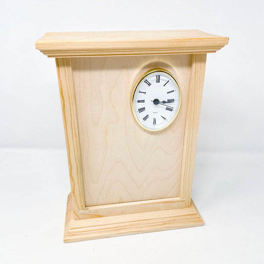 Unfinished Wood Clock