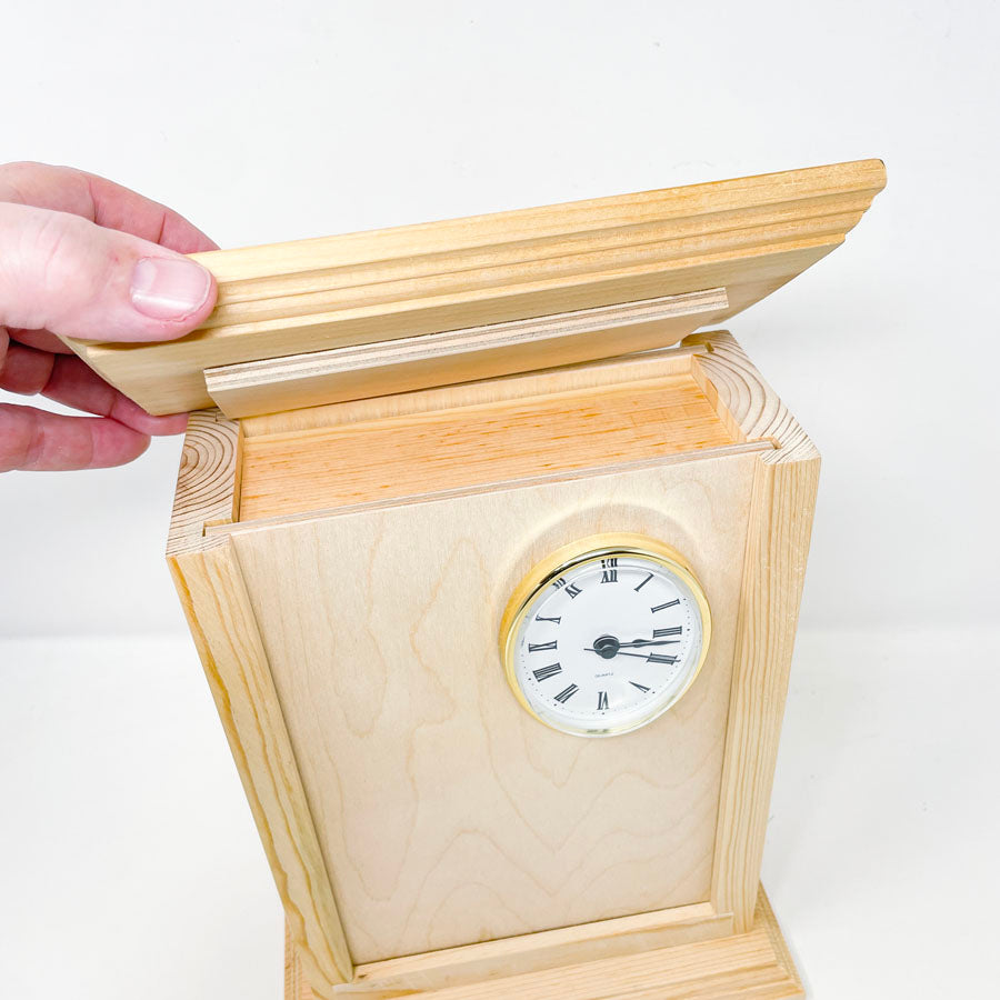 Unfinished Wood Clock