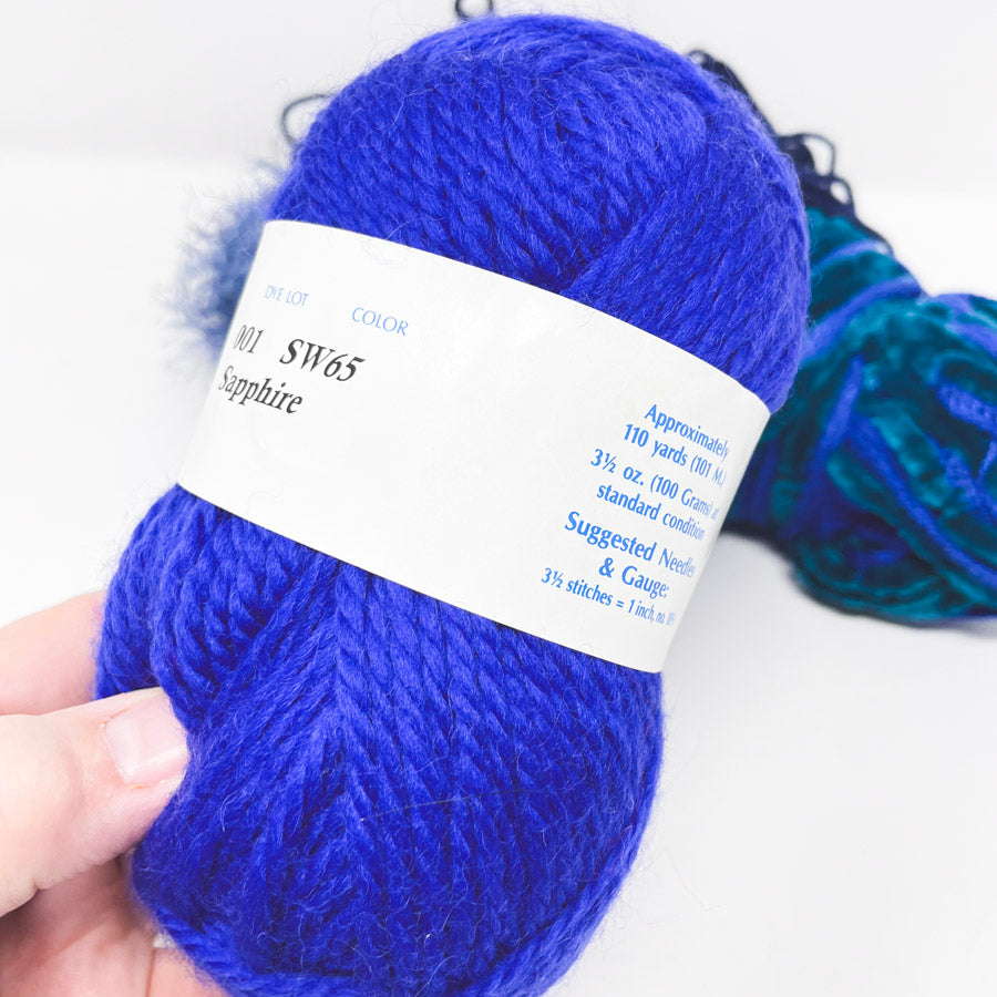 Electric Blues Yarn Bundle