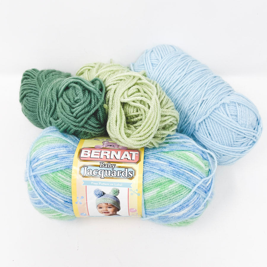 Froggy Baby Blues Yarn Bundle