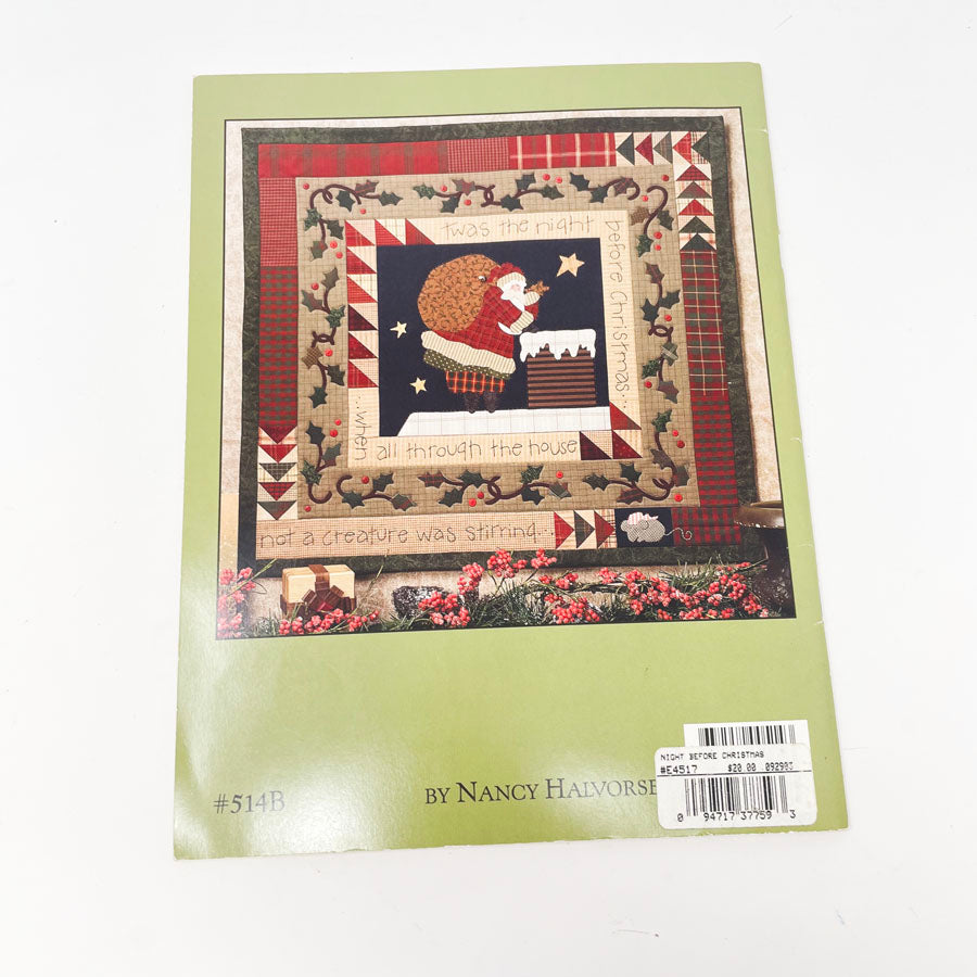 "The Night Before Christmas" Sewing Pattern Book by Nancy Halvorsen