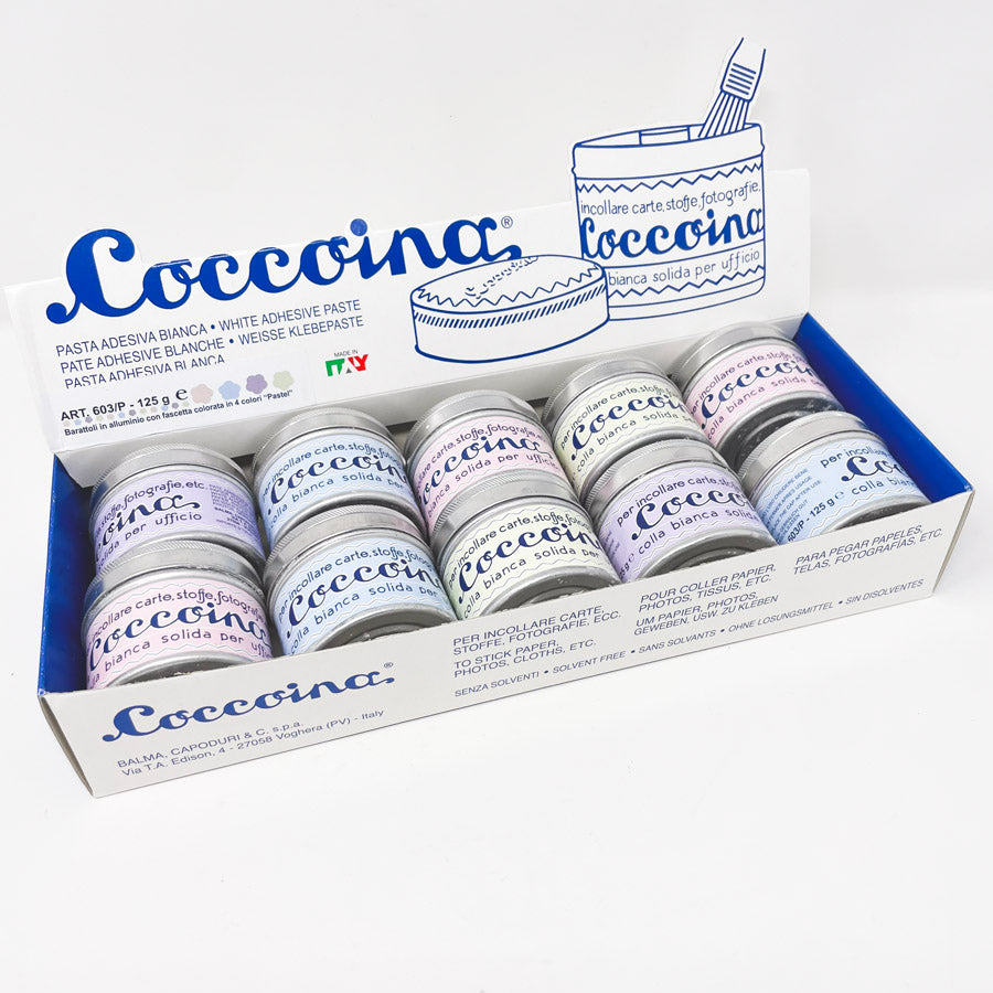 NEW // Coccoina Non-Toxic White Paste Tin with Brush - 4.4 Ounces (1)