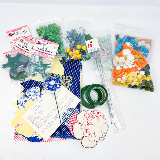 Vintage Calico Flower Making Kit