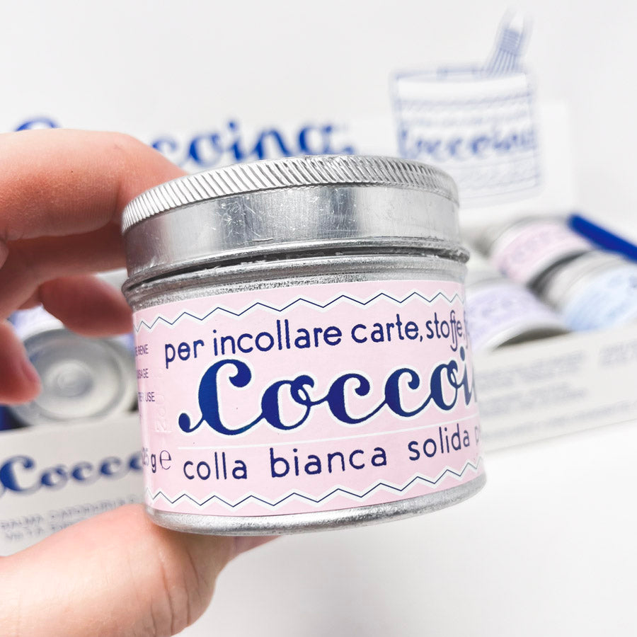 NEW // Coccoina Non-Toxic White Paste Tin with Brush - 4.4 Ounces (1)