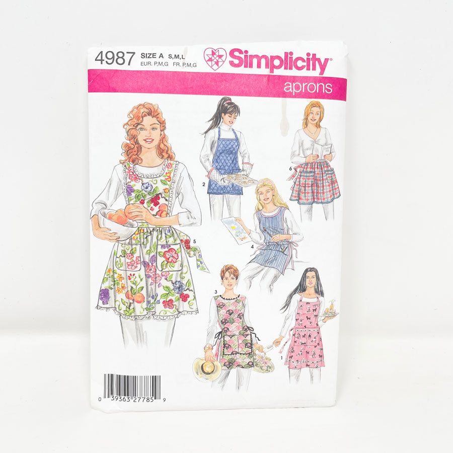 Simplicity 4987 Sewing Pattern - Apron (S-L)