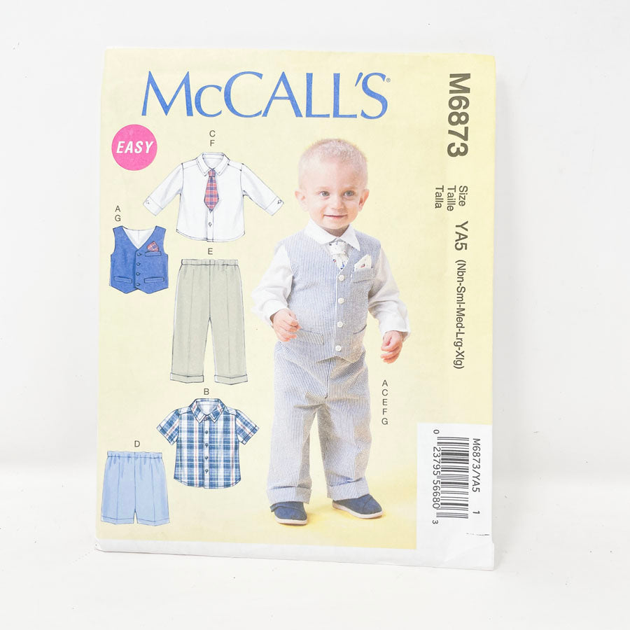 McCall's M6873 Sewing Pattern - Baby Pant Set (Nbn-XL)