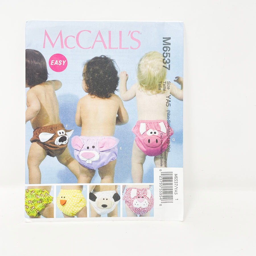 McCall's M6537 Sewing Pattern - Diaper Cover (Nbn-XL)