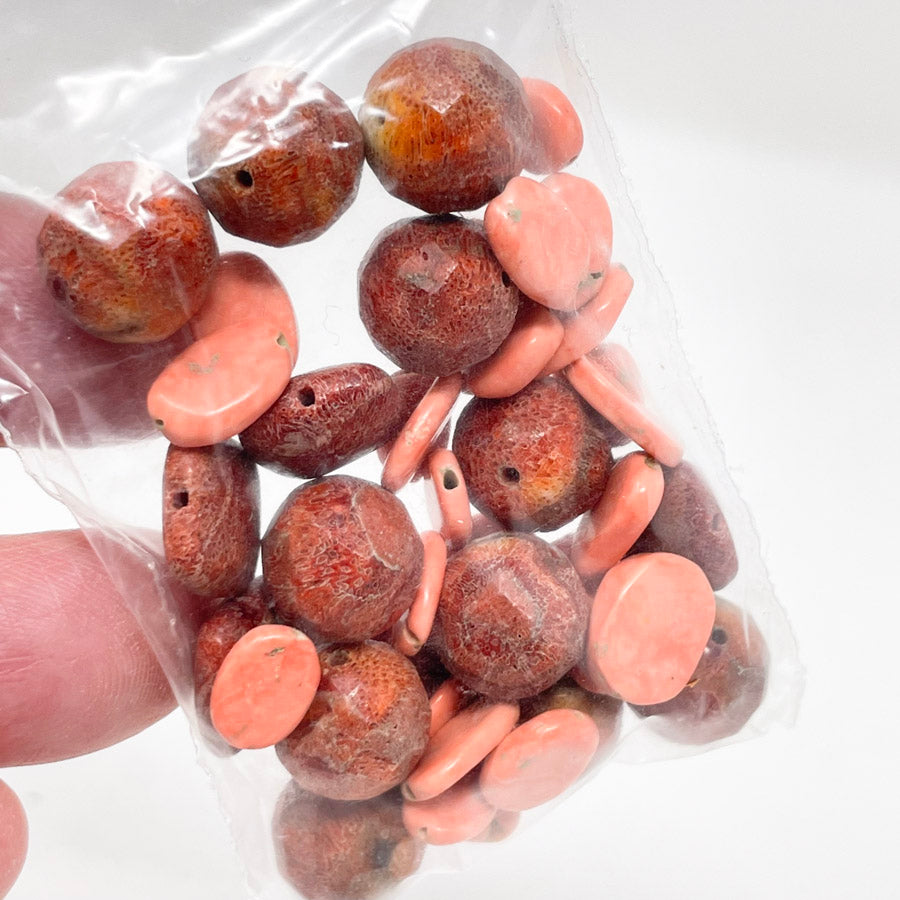 Red/Peach Bead Pack