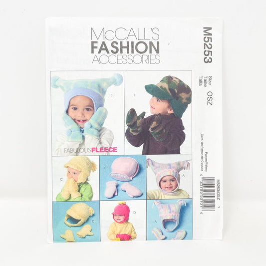 McCall's M5253 Sewing Pattern - Toddler Winter Accessories