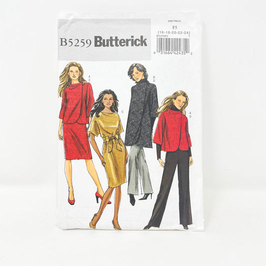 Butterick B5259 Sewing Pattern - Top (16-24)