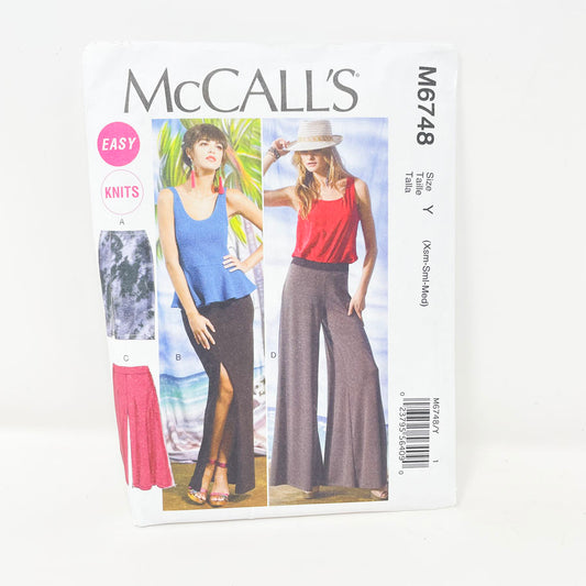 McCall's M6748 Sewing Pattern - Bottoms (XS-M)