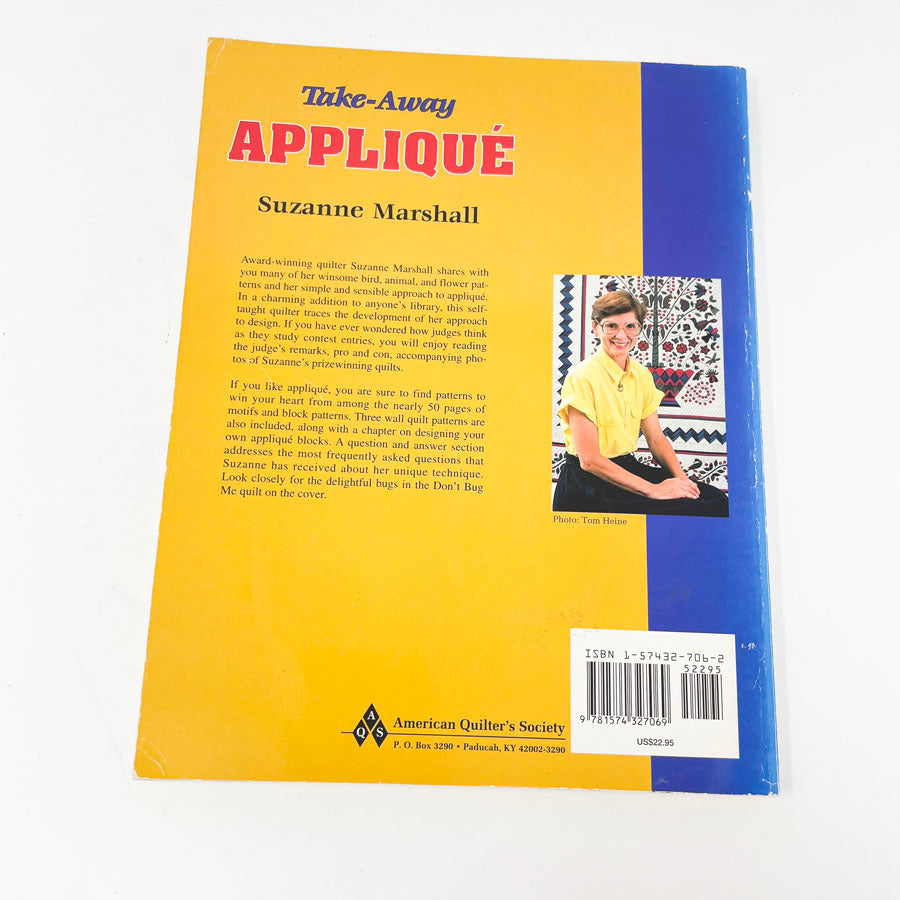 "Take-Away Appliqué" Book by Suzanne Marshall