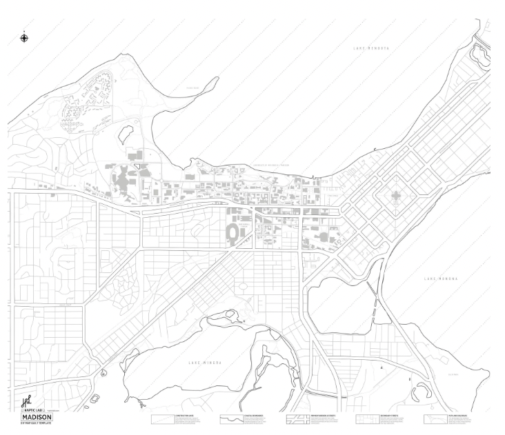 Haptic Lab DIY Map Quilt - Madison