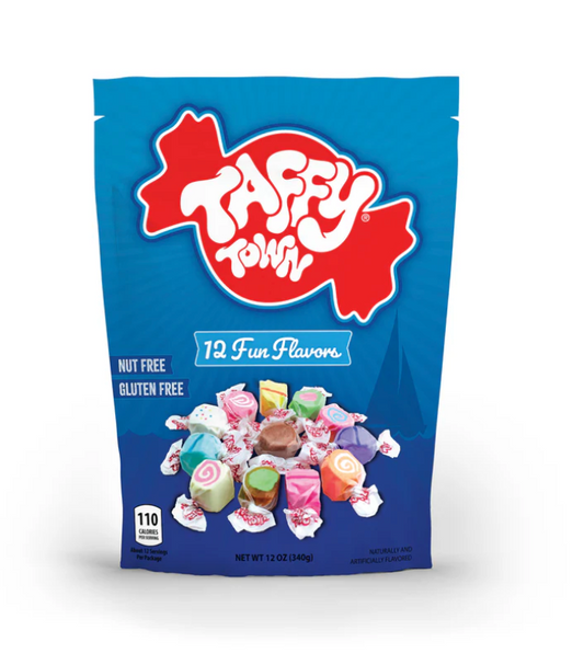 Taffy Town Assorted 12 Fun Flavor Pouch Bag