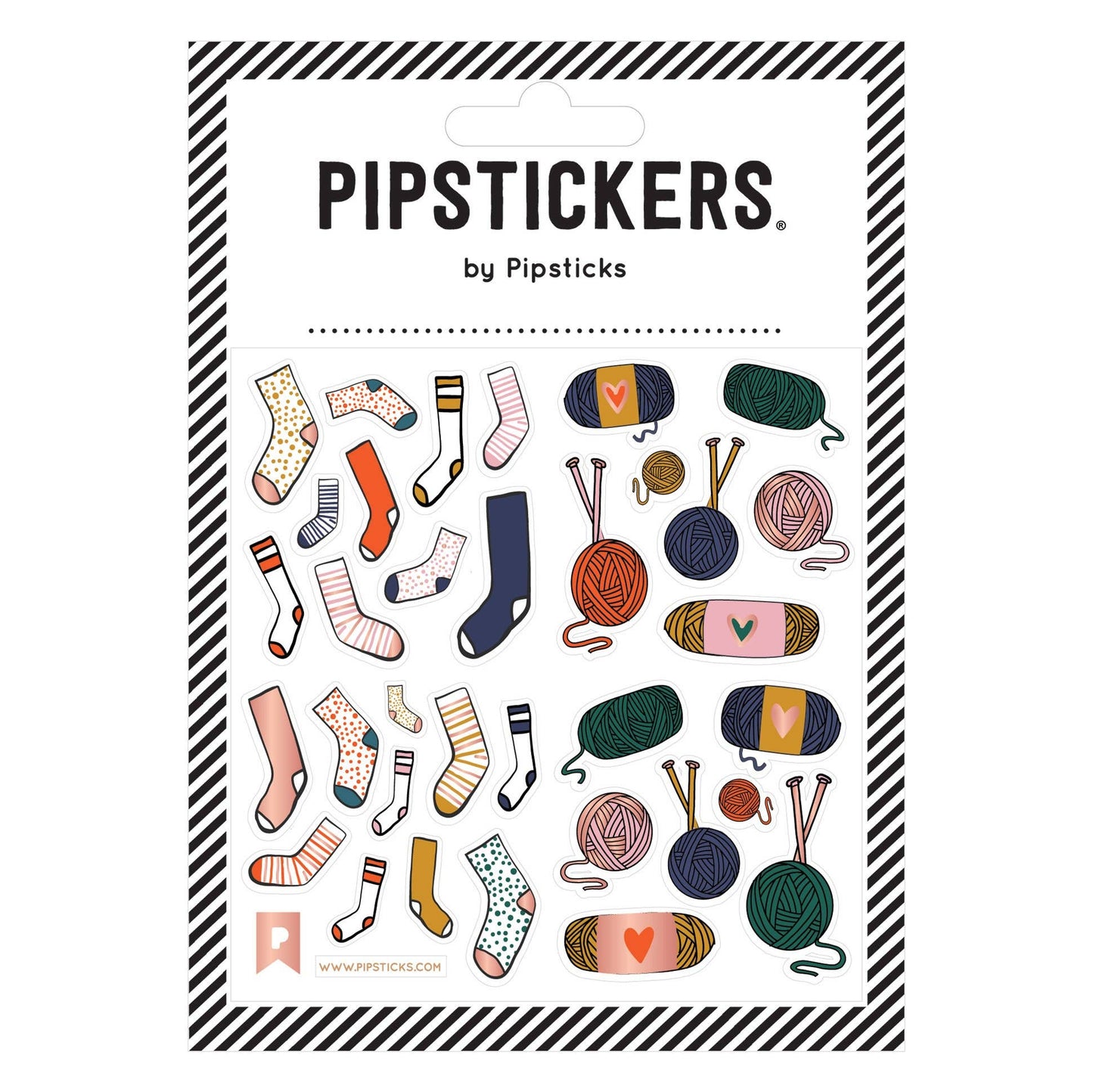 NEW // Knit Your Socks Off Stickers by Pipsticks