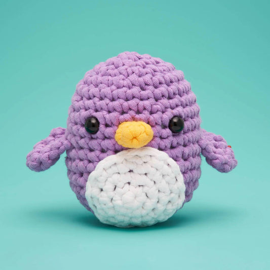 NEW // The Woobles - Purple Penguin Beginner Crochet Kit