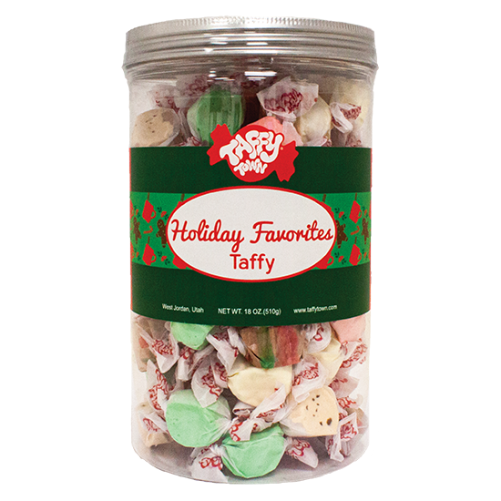 Holiday Favorites Taffy Town Taffy Jar