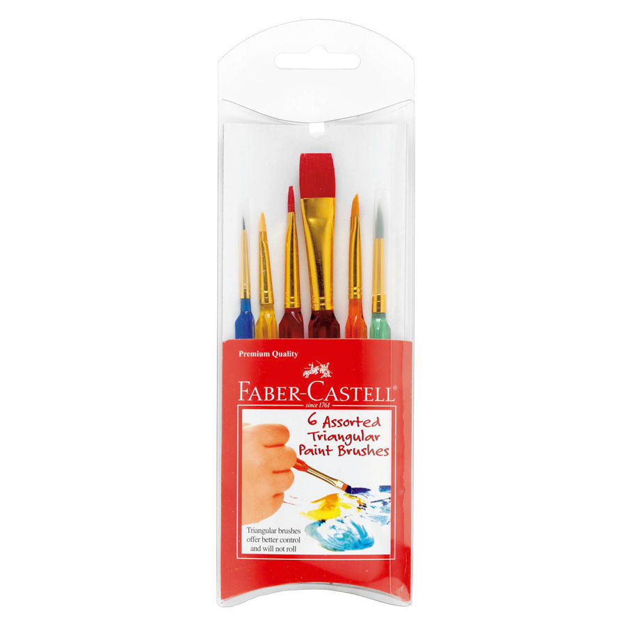 NEW // Faber-Castell Triangular Paintbrushes (6)