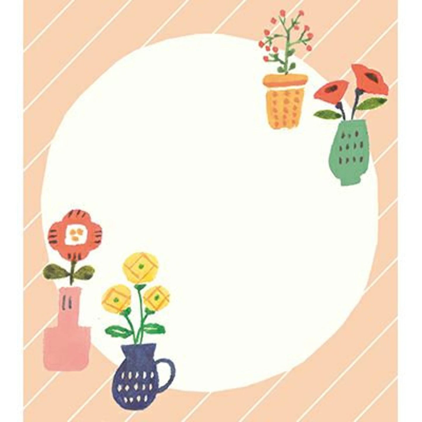 NEW // Furukawa Paper Works - Watashi Biyori 4 Designs Memo Pad - Flowers