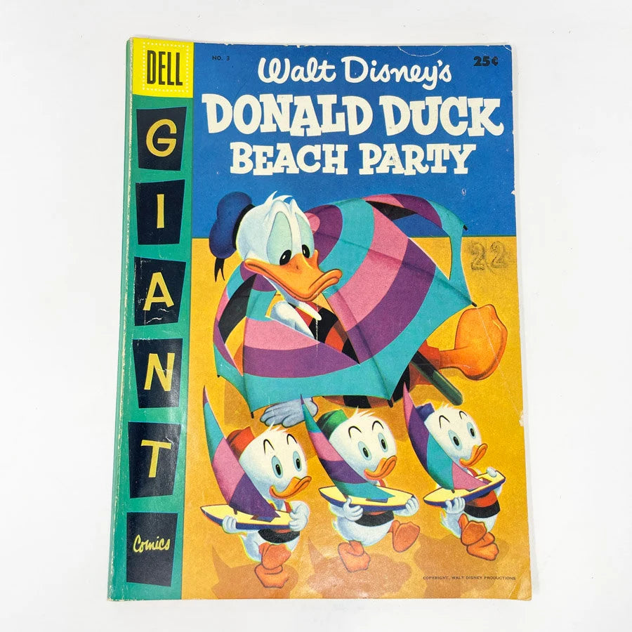 Walt Disney's Donald Duck Beach Party Giant Comic Book #3 - Dell Comics - 1956