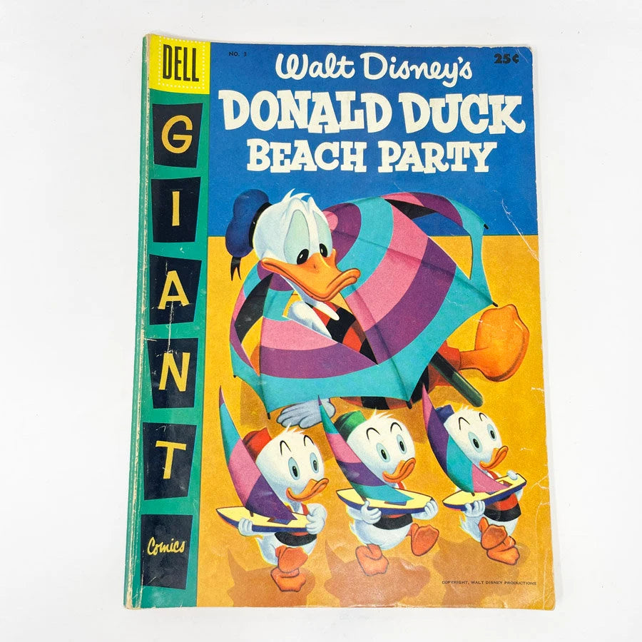 Walt Disney's Donald Duck Beach Party Giant Comic Book #3 - Dell Comics - 1956