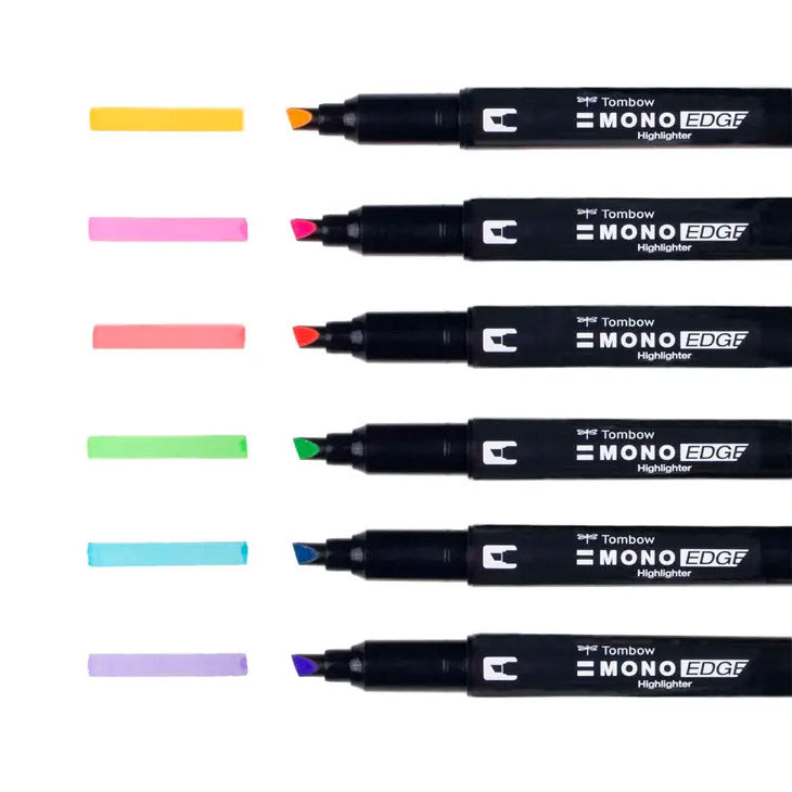 NEW // Tombow Mono Edge Highlighters(6)