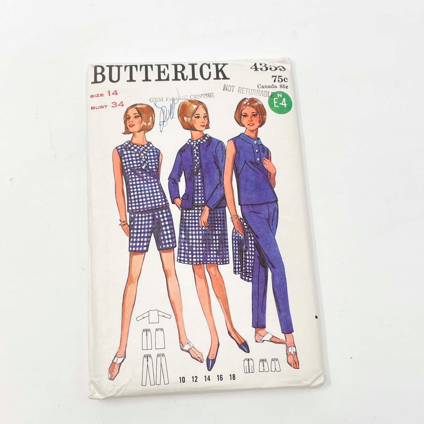 Vintage 1960's Sewing Pattern