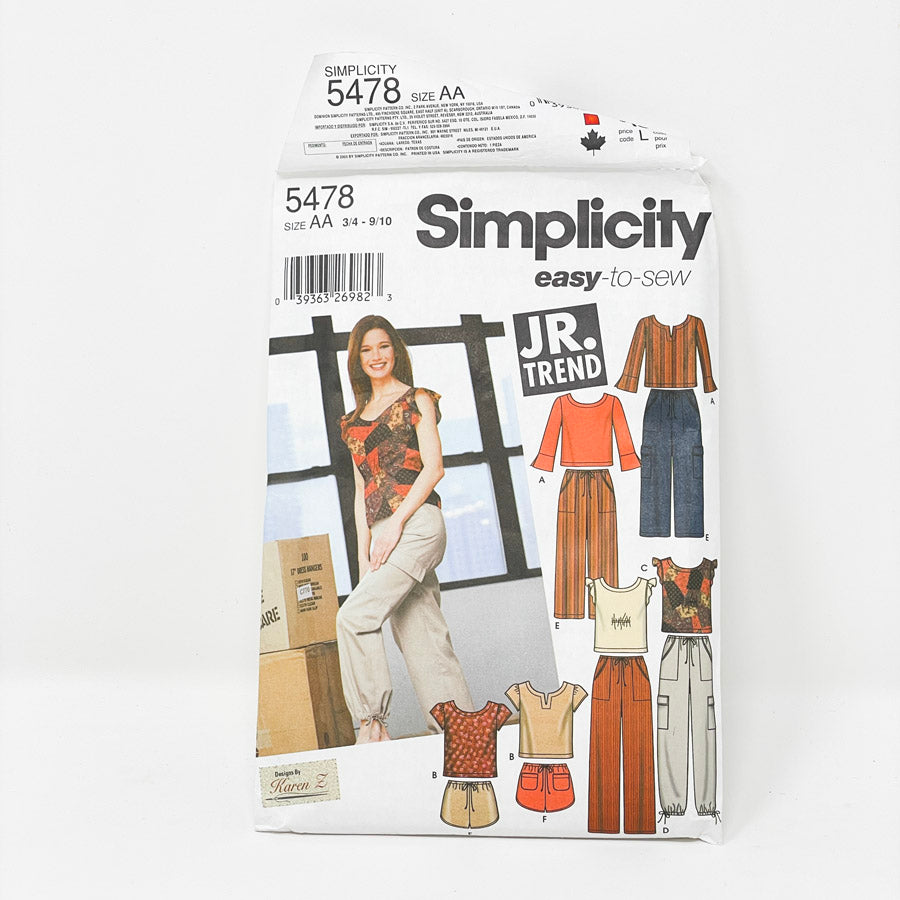 Simplicity Pattern - Top/Bottom - 5478