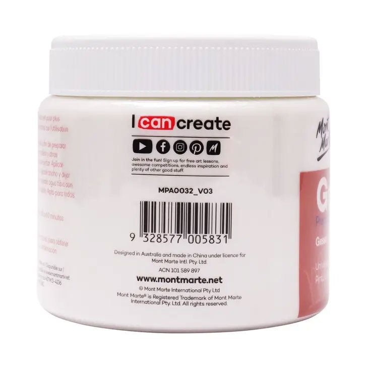 NEW // Premium Gesso 16.9 oz by Mont Marte